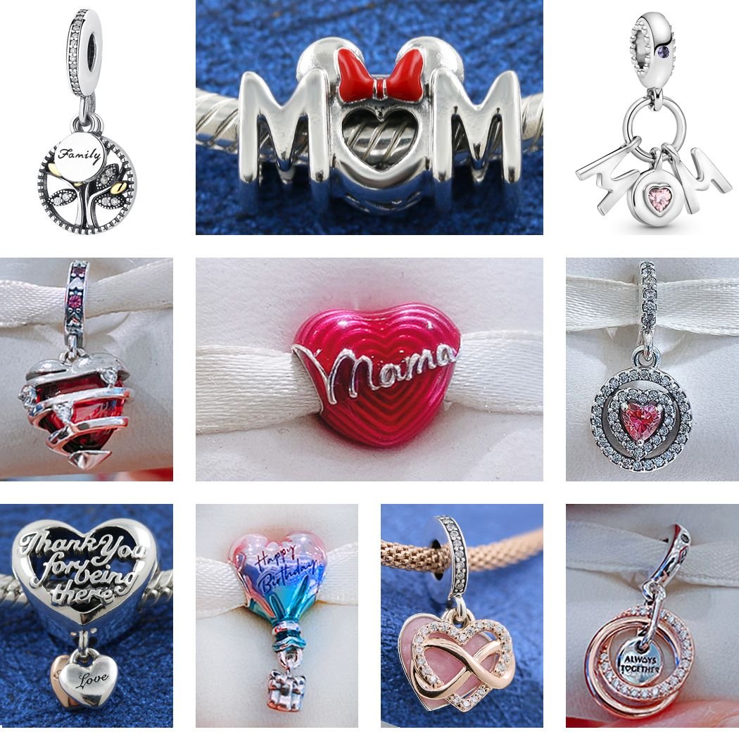 2022 Mothers Day 925 Sterling Silver Bead Family Tree Mom Infinite Love Dangle Charm Fit Original Europe Bracelet Jewelry Gift