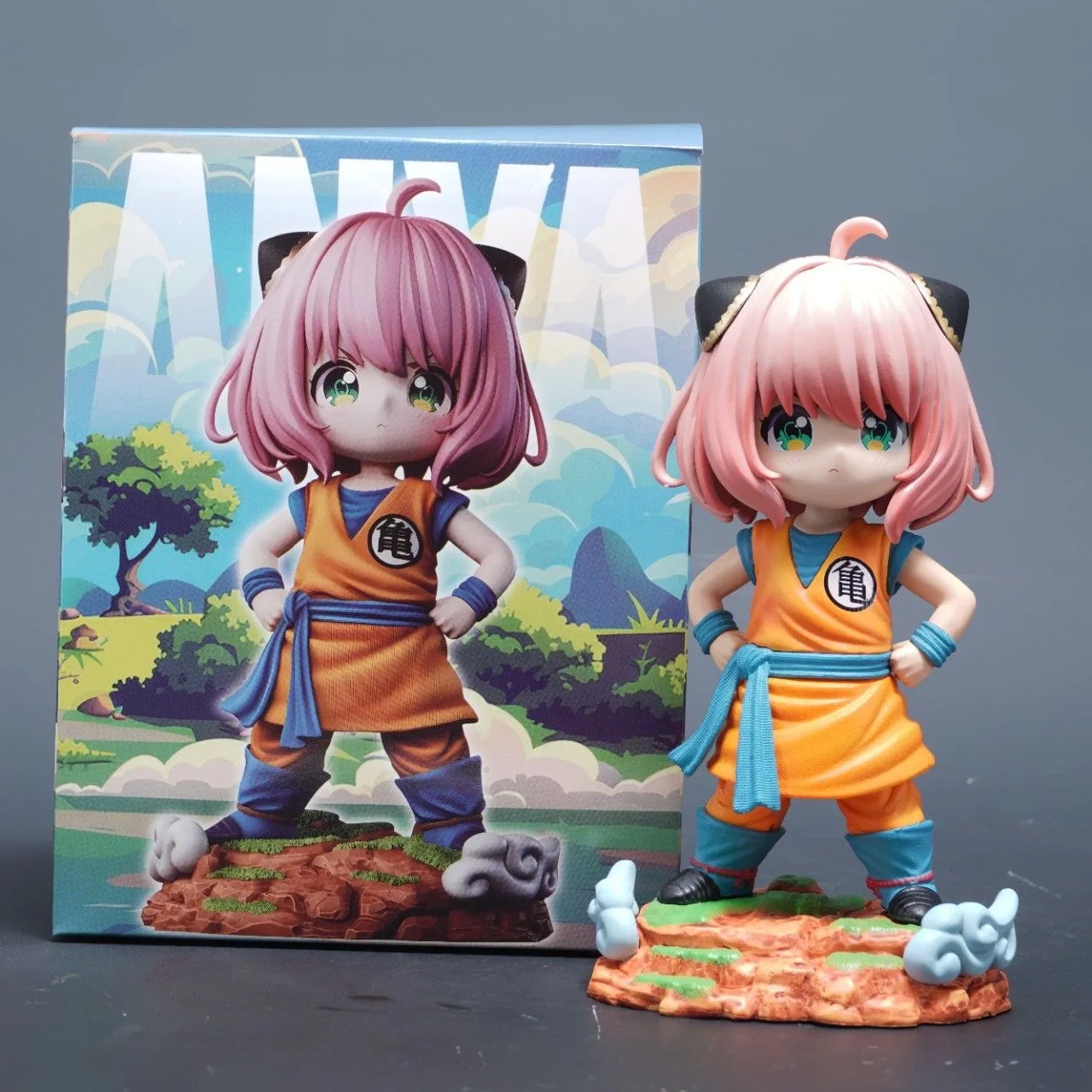 18cm SPY×FAMILY Anime Figure Anya Figure Anya Forger Cos Turtle School Figurine Gk Statue Models Dolls Collection Toy Boys Gifts