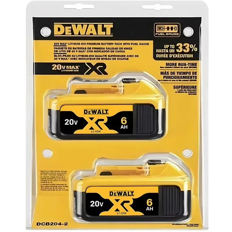 Original DeWalt 6Ah/5Ah/2Ah 20V battery replaceable DCD887 DCD805 DCF860 Dcd796 DCG406 DCF880 DCF512 DCD805 power tools battery