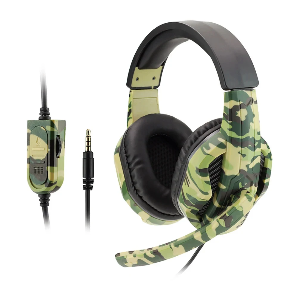 3.5mm Wired Gaming Headphones With Microphone For PS4 PS5 Xbox Bass Stereo PC High Sound Quality Computer Wired Headset Gifts