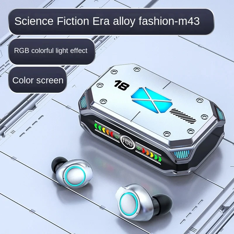 New TWS M41 5.3 Earphone Bluetooth Wireless HIFI Stereo Earbud Low Latency Gaming Headphones HD Call Waterproof Headset With Mic