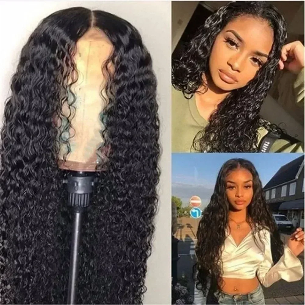68cm synthetic European and American Curly wavy Midsection synthetic Wig Hairpin Forehead Hair Extension Wig